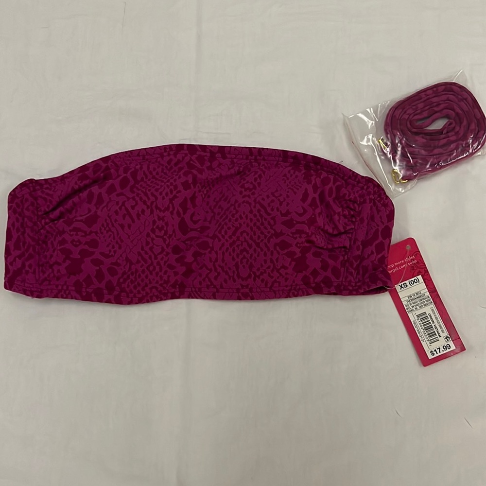 Xhilaration Bandeau Strapless Swim Top